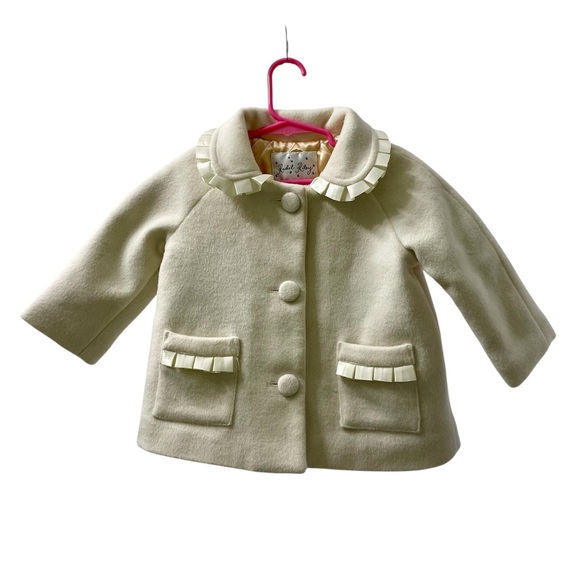 Rachel Riley Ivory Ribbon Trim Matinee Jacket - Picture 1 of 6